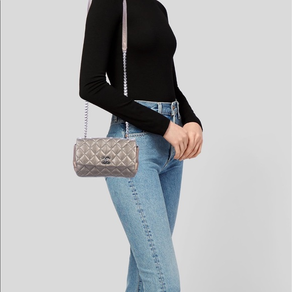 CHANEL Handbags - Trade Chanel Paris Bombay 2 Tone Metallic Flap Bag